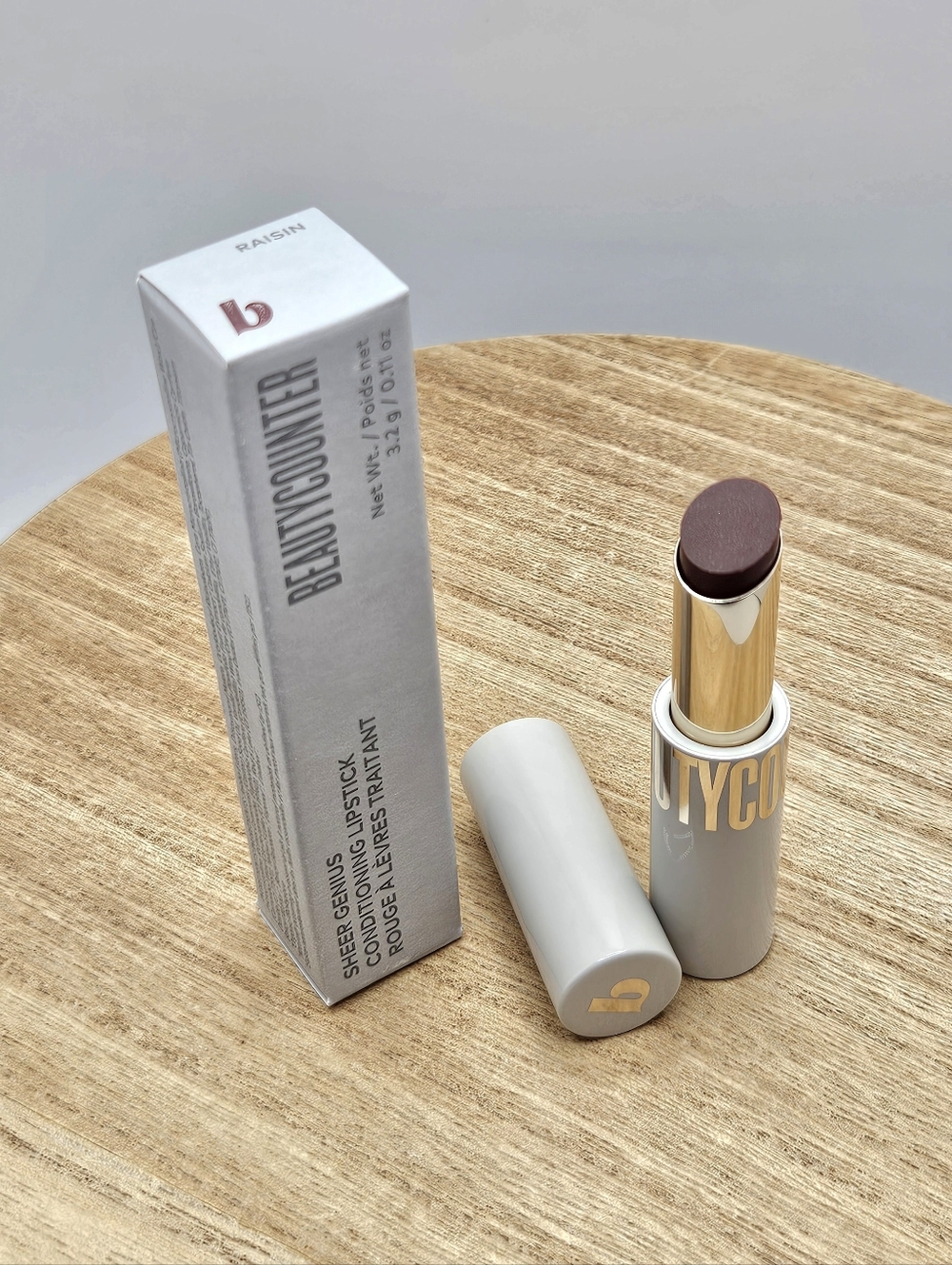 NEW Beautycounter Lipstick Raisin Sheer Genius Conditioning Lip Discontinued NIB